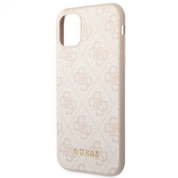 Guess GUHCN61G4GFPI iPhone 11 / Xr 6,1" roz/roz hard Husă 4G Metal Gold Logo