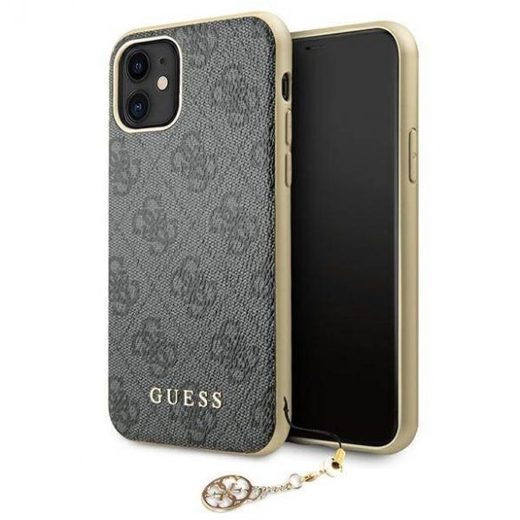 Husă Guess GUHCN61GF4GGR iPhone 11 6,1" / Xr gri/szary Husă 4G Charms Collection