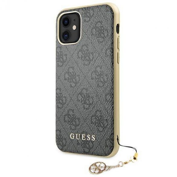 Husă Guess GUHCN61GF4GGR iPhone 11 6,1" / Xr gri/szary Husă 4G Charms Collection