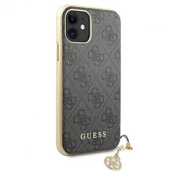 Husă Guess GUHCN61GF4GGR iPhone 11 6,1" / Xr gri/szary Husă 4G Charms Collection