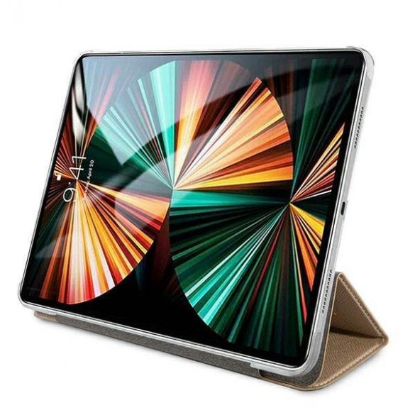 Guess GUIC12PUSASGO Husă colecție Saffiano pentru iPad 12,9" 2021 złoty/aurie