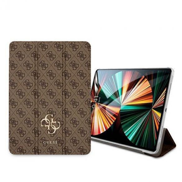 Guess GUIC11G4GFBR Husă colecție 4G pentru iPad 11" 2021 brąz/maro