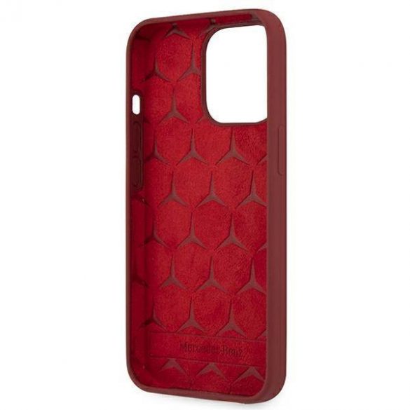 Mercedes MEHCP13LSILRE iPhone 13 Pro / 13 6,1" czerwony/roșu Hardcase Silicone Line