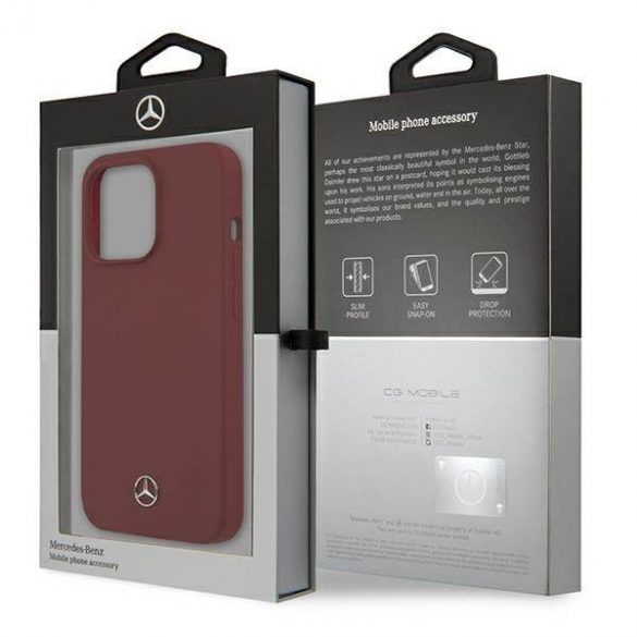 Mercedes MEHCP13LSILRE iPhone 13 Pro / 13 6,1" czerwony/roșu Hardcase Silicone Line