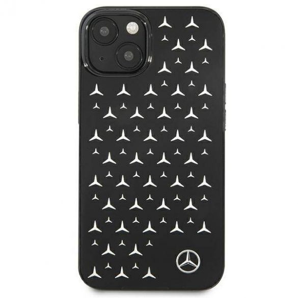 Mercedes MEHCP13SESPBK Carcasă rigidă pentru iPhone 13 mini 5,4" czarny/negru cu model Silver Stars