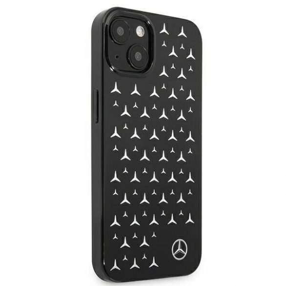 Mercedes MEHCP13SESPBK Carcasă rigidă pentru iPhone 13 mini 5,4" czarny/negru cu model Silver Stars