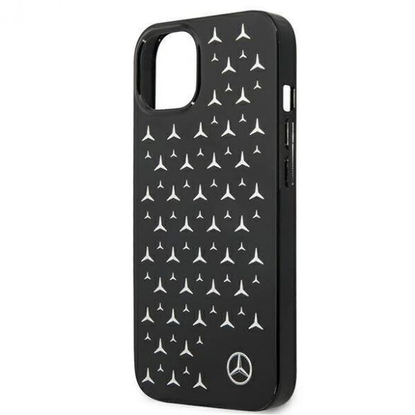 Mercedes MEHCP13SESPBK Carcasă rigidă pentru iPhone 13 mini 5,4" czarny/negru cu model Silver Stars