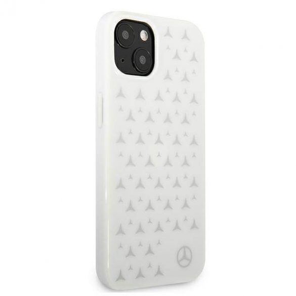 Mercedes MEHCP13SESPWH iPhone 13 mini 5,4" biały/alb hardcase Carcasa Silver Stars Pattern