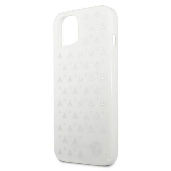 Mercedes MEHCP13SESPWH iPhone 13 mini 5,4" biały/alb hardcase Carcasa Silver Stars Pattern