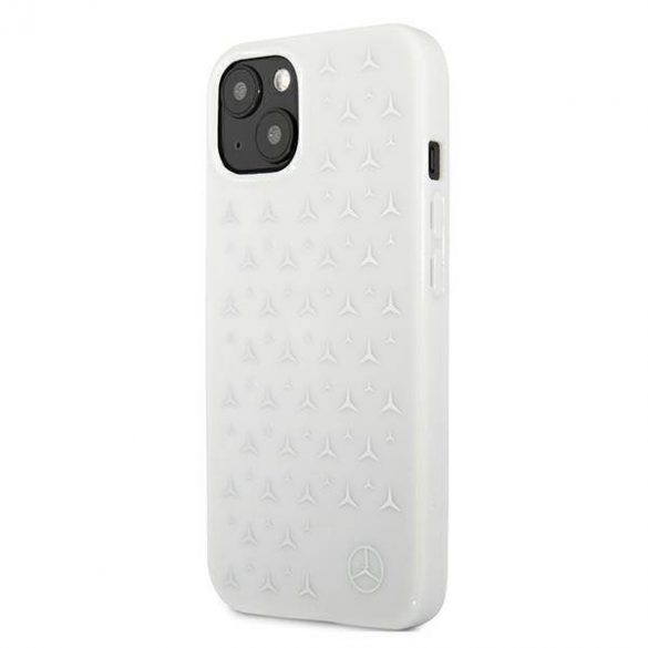 Mercedes MEHCP13MESPWH iPhone 13 / 14 / 15 6.1" biały/alb hardcase Silver Stars Pattern