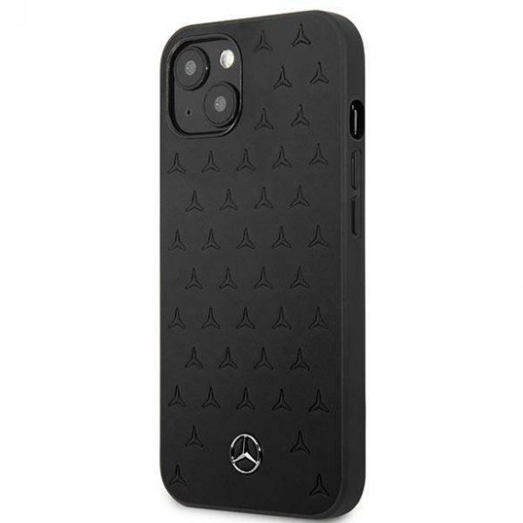 Mercedes MEHCP13SPSQBK Husă rigidă pentru iPhone 13 mini 5,4" czarny/negru Husă din piele cu model stele