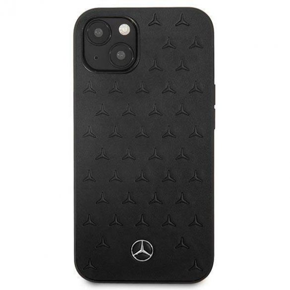 Mercedes MEHCP13SPSQBK Husă rigidă pentru iPhone 13 mini 5,4" czarny/negru Husă din piele cu model stele