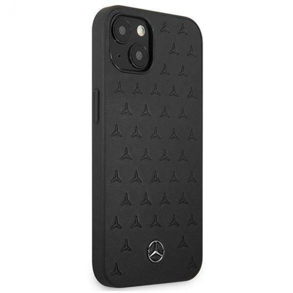 Mercedes MEHCP13SPSQBK Husă rigidă pentru iPhone 13 mini 5,4" czarny/negru Husă din piele cu model stele