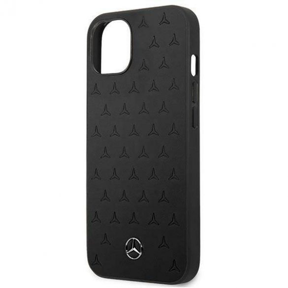 Mercedes MEHCP13SPSQBK Husă rigidă pentru iPhone 13 mini 5,4" czarny/negru Husă din piele cu model stele