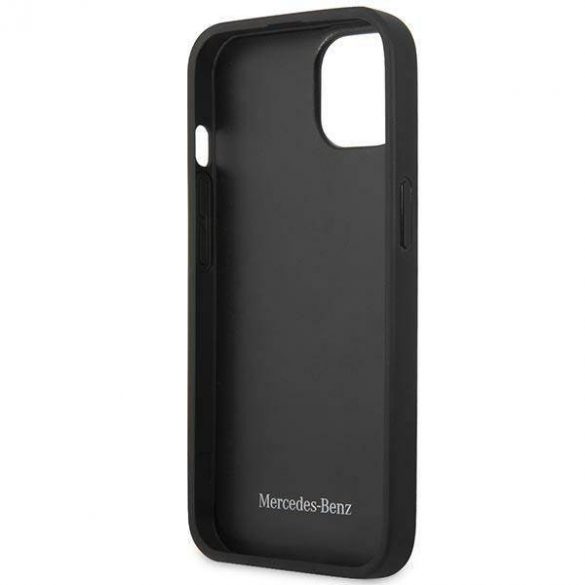 Mercedes MEHCP13SPSQBK Husă rigidă pentru iPhone 13 mini 5,4" czarny/negru Husă din piele cu model stele