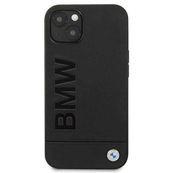 Husă BMW BMHCP13MSLLBK iPhone 13 / 14 / 15 6.1" negru/negru hard Husă Signature Logo Imprint