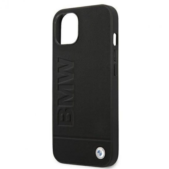 Husă BMW BMHCP13MSLLBK iPhone 13 / 14 / 15 6.1" negru/negru hard Husă Signature Logo Imprint