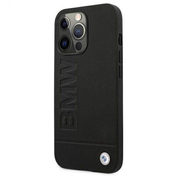 Husă BMW BMHCP13XSLLBK iPhone 13 Pro Max 6,7" negru/negru hard Husă Signature Logo Imprint husă