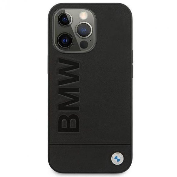 Husă BMW BMHCP13XSLLBK iPhone 13 Pro Max 6,7" negru/negru hard Husă Signature Logo Imprint husă