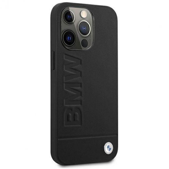 Husă BMW BMHCP13XSLLBK iPhone 13 Pro Max 6,7" negru/negru hard Husă Signature Logo Imprint husă