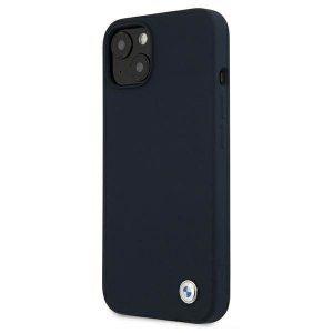 Etui BMW BMHCP13SSILNA iPhone 13 mini 5,4" granatowy/marine hardcase Husă silicon Signature