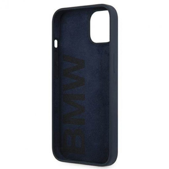 Etui BMW BMHCP13SSILNA iPhone 13 mini 5,4" granatowy/marine hardcase Husă silicon Signature