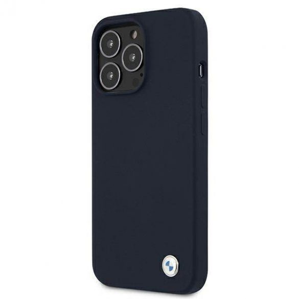 Etui BMW BMHCP13XSILNA iPhone 13 Pro Max 6,7" granatowy/marine hardcase Husă silicon Signature