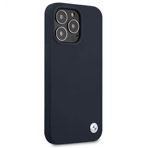 Etui BMW BMHCP13XSILNA iPhone 13 Pro Max 6,7" granatowy/marine hardcase Husă silicon Signature