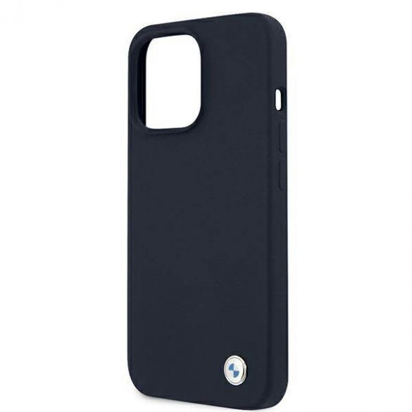 Etui BMW BMHCP13XSILNA iPhone 13 Pro Max 6,7" granatowy/marine hardcase Husă silicon Signature