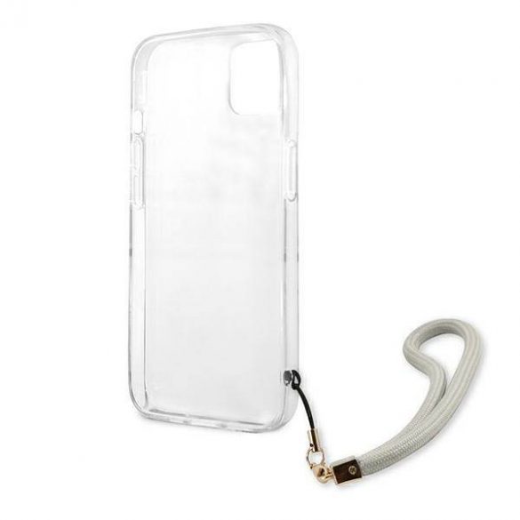 Guess GUHCP13SKMABGR Husă rigidă pentru iPhone 13 mini 5,4" szary/gri Husă Marble Strap Collection