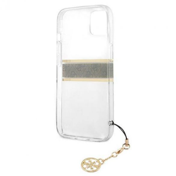 Guess GUHCP13SKB4GBR iPhone 13 mini 5,4" Husă rigidă transparentă 4G Maro Curea Charm