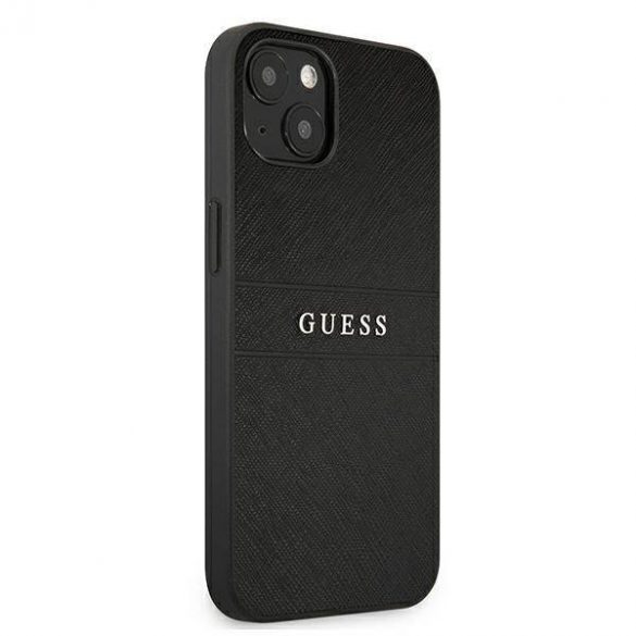 Husă Guess GUHCP13SPSASBBK pentru iPhone 13 mini, 5,4 inchi, neagră/curea Saffiano