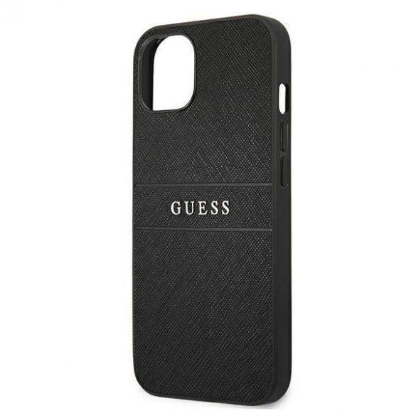 Husă Guess GUHCP13SPSASBBK pentru iPhone 13 mini, 5,4 inchi, neagră/curea Saffiano