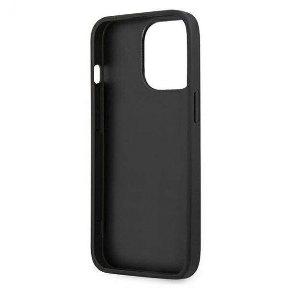 Husă Guess GUHCP13LPSASBBK pentru iPhone 13 Pro / 13 de 6,1 inchi, neagră/curea Saffiano