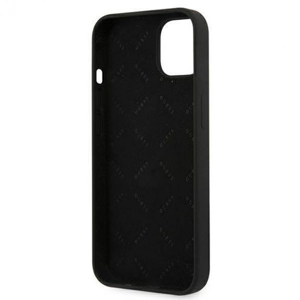 Guess GUHCP13SLS4GGBK Husă rigidă pentru iPhone 13 mini 5,4" czarny/negru Husă silicon 4G Logo