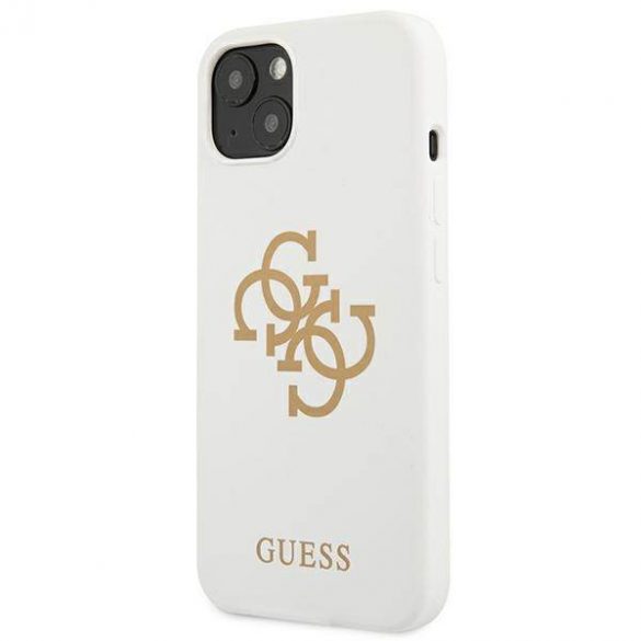 Guess GUHCP13SLS4GGWH iPhone 13 mini 5,4" biały/alb husă rigidă silicon 4G Logo