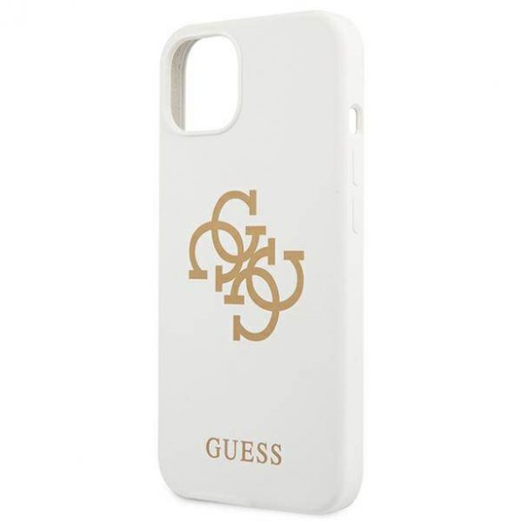 Guess GUHCP13SLS4GGWH iPhone 13 mini 5,4" biały/alb husă rigidă silicon 4G Logo