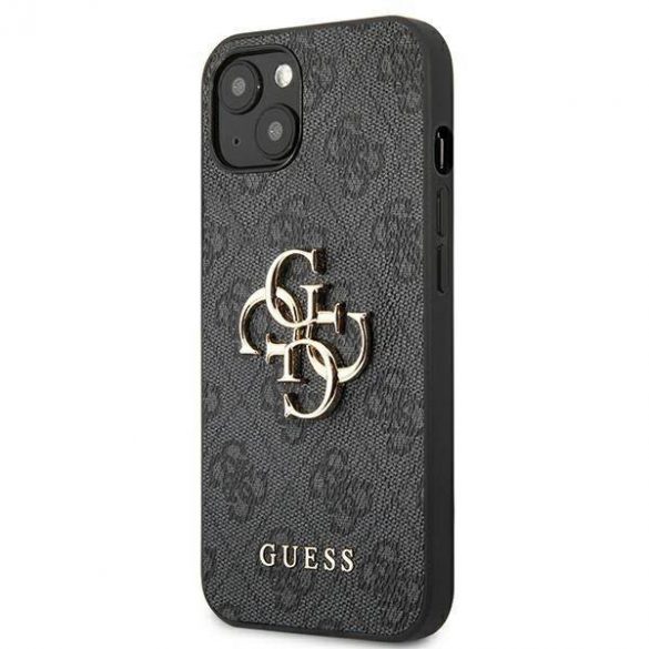 Guess GUHCP13M4GMGGR iPhone 13 / 14 / 15 6.1" gri/gri hard Husă 4G Big Metal Logo