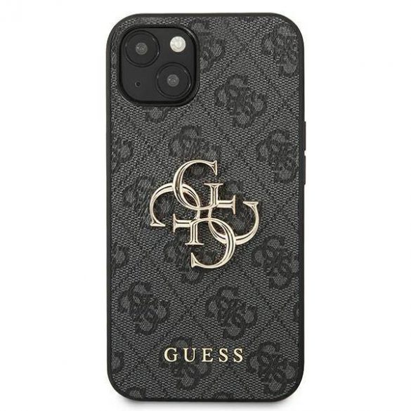 Guess GUHCP13M4GMGGR iPhone 13 / 14 / 15 6.1" gri/gri hard Husă 4G Big Metal Logo