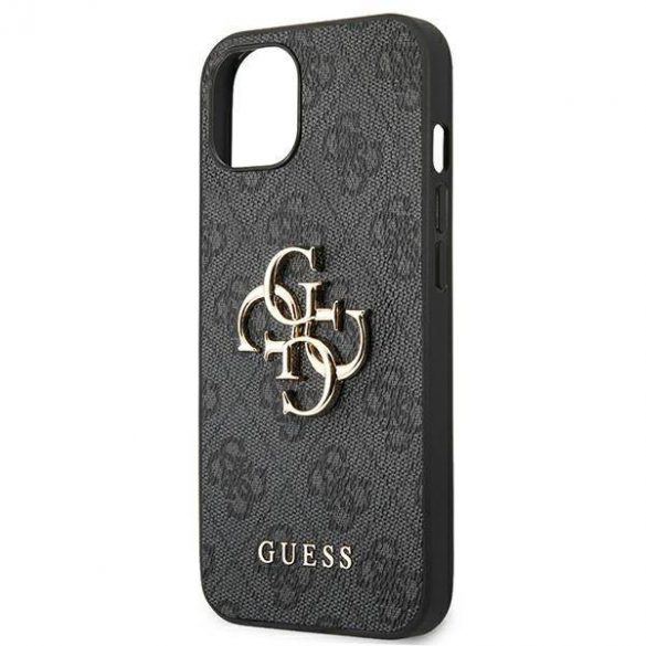 Guess GUHCP13M4GMGGR iPhone 13 / 14 / 15 6.1" gri/gri hard Husă 4G Big Metal Logo