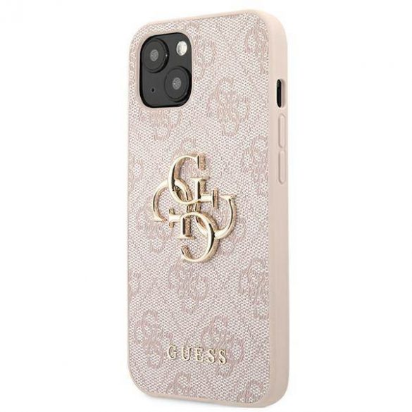 Guess GUHCP13M4GMGPI iPhone 13 / 14 / 15 6.1" rożowy/roz hardcase 4G Big Metal Logo