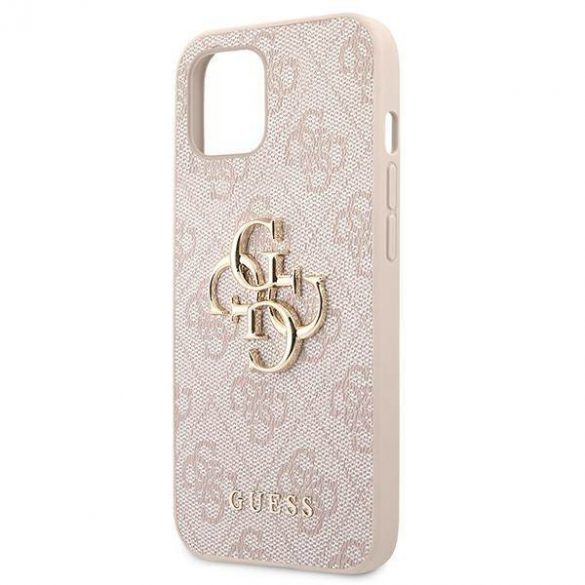 Guess GUHCP13M4GMGPI iPhone 13 / 14 / 15 6.1" rożowy/roz hardcase 4G Big Metal Logo