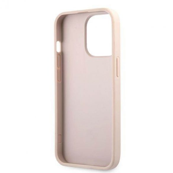 Guess GUHCP13L4GMGPI iPhone 13 Pro / 13 6,1" rożowy/roz husă rigidă 4G Big Metal Logo