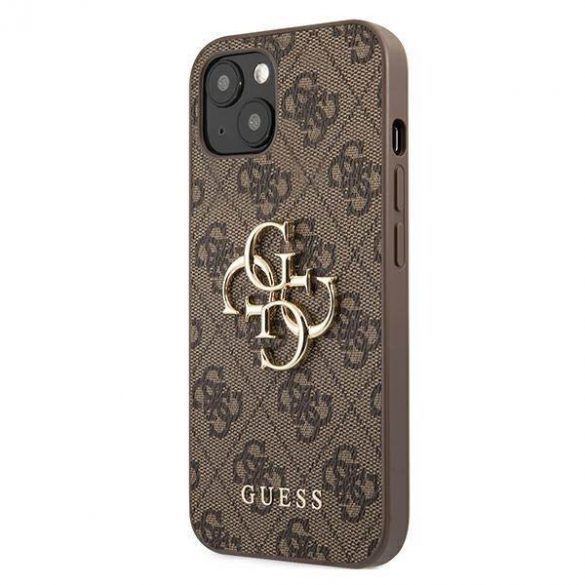 Guess GUHCP13M4GMGBR iPhone 13 / 14 / 15 maro /maro hard Husă 4G Big Metal Logo