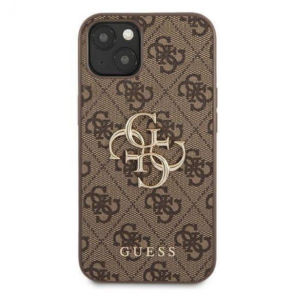 Guess GUHCP13M4GMGBR iPhone 13 / 14 / 15 maro /maro hard Husă 4G Big Metal Logo