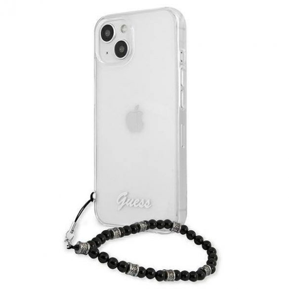 Guess GUHCP13SKPSBK Carcasă rigidă transparentă pentru iPhone 13 mini 5,4" Black Pearl