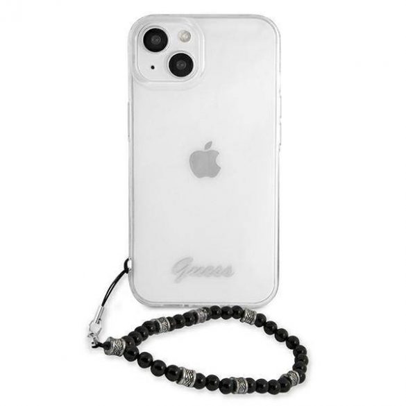 Guess GUHCP13SKPSBK Carcasă rigidă transparentă pentru iPhone 13 mini 5,4" Black Pearl