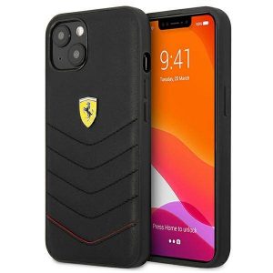 Ferrari FEHCP13SRQUK Carcasă rigidă Off Track pentru iPhone 13 mini de 5,4 inchi/negru