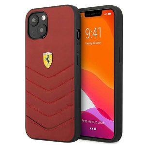 Ferrari FEHCP13MRQUR iPhone 13 / 14 / 15 6.1" roșu/red hard Husă Off Track Quilted