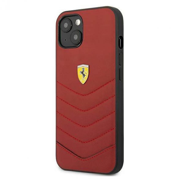 Ferrari FEHCP13MRQUR iPhone 13 / 14 / 15 6.1" roșu/red hard Husă Off Track Quilted